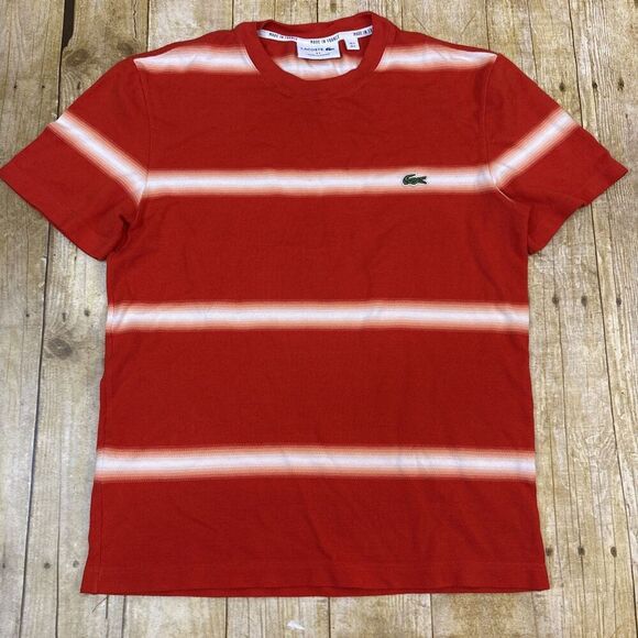Lacoste Crewneck Ombre T Shirt Mens Size 3 Small - Picture 2 of 12